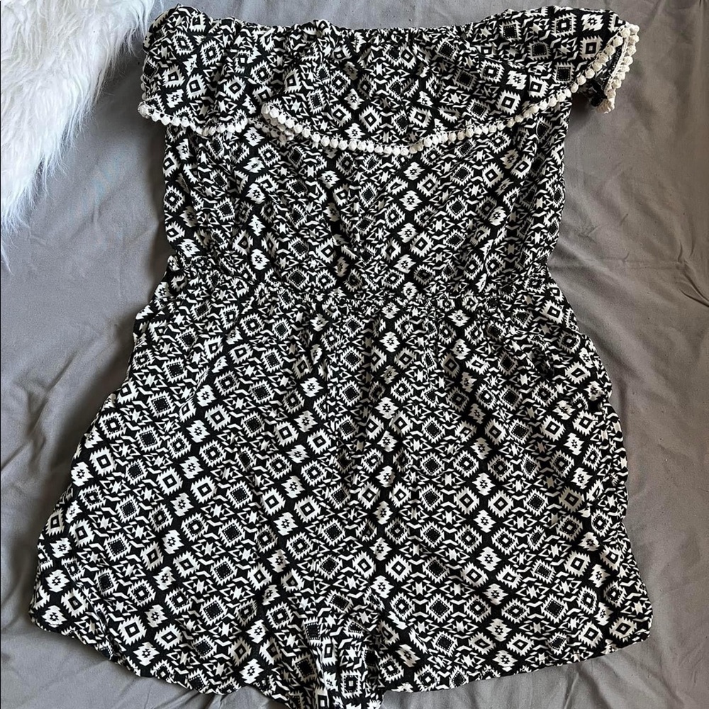 Papaya Romper, worn twice size Large